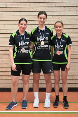 Die drittplatzierte Mannschaft bei den Mädchen U19: TSV Gomaringen.